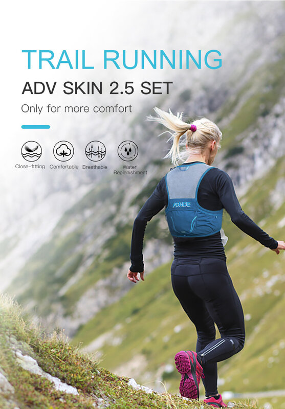 AONIJIE-C932S 2.5L 휴대용 수화 팩, 러닝 배낭 배낭 가방, 조끼 하네스, 하이킹, 캠핑, 마라톤, 경주, 등산용