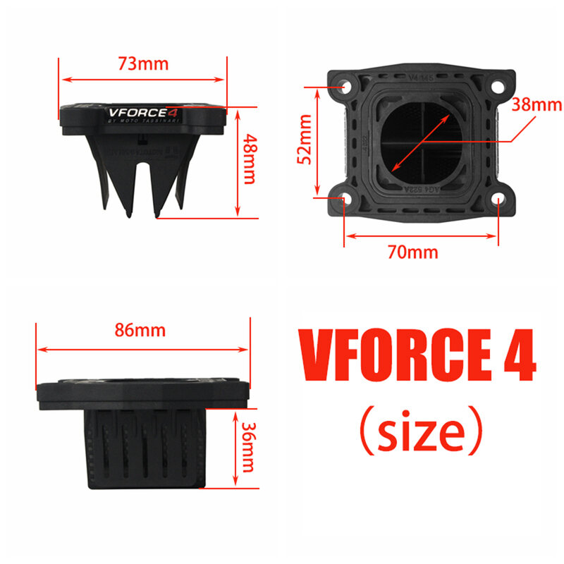 Válvula de caña VForce V4145, para VForce 4, YAMAHA Blaster ATV, V4145, YFS200 y DT 200R