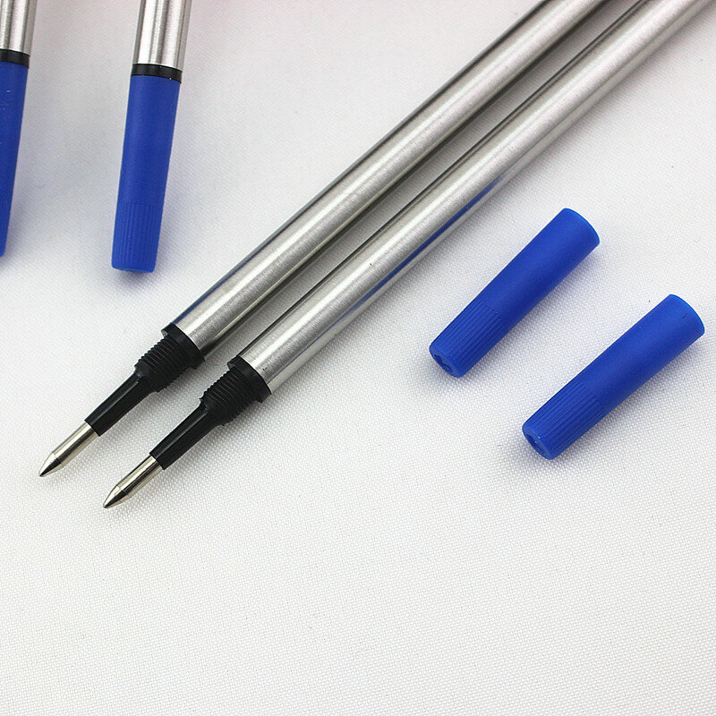 Jinhao-Recharge d'encre universelle pour stylo à bille, stylo rmatérielle, noir et bleu, haute qualité, nouveau, 10 pièces