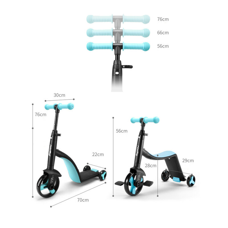 Nadle-سكوتر ثلاثي العجلات للأطفال ، دراجة توازن 3 في 1 ، لعبة أطفال