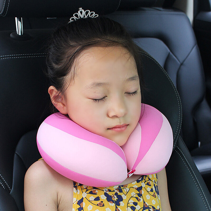 Travesseiro crianças newbron viagem pescoço travesseiro u-forma para carro encosto de cabeça almofada de ar do assento de carro da criança suporte de cabeça infantil do bebê