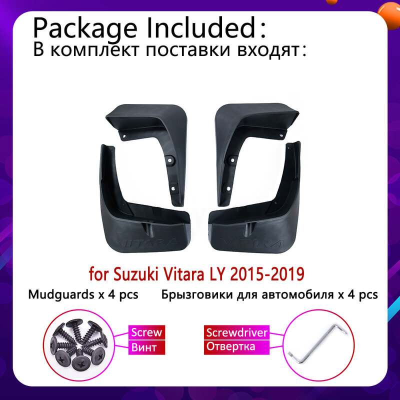 Voor Suzuki Vitara Escudo Ly 2015 2016 2017 2018 2019 Spatborden Spatlap Spatbord Spatlappen Splash Guards Voor Achter Auto accessoires