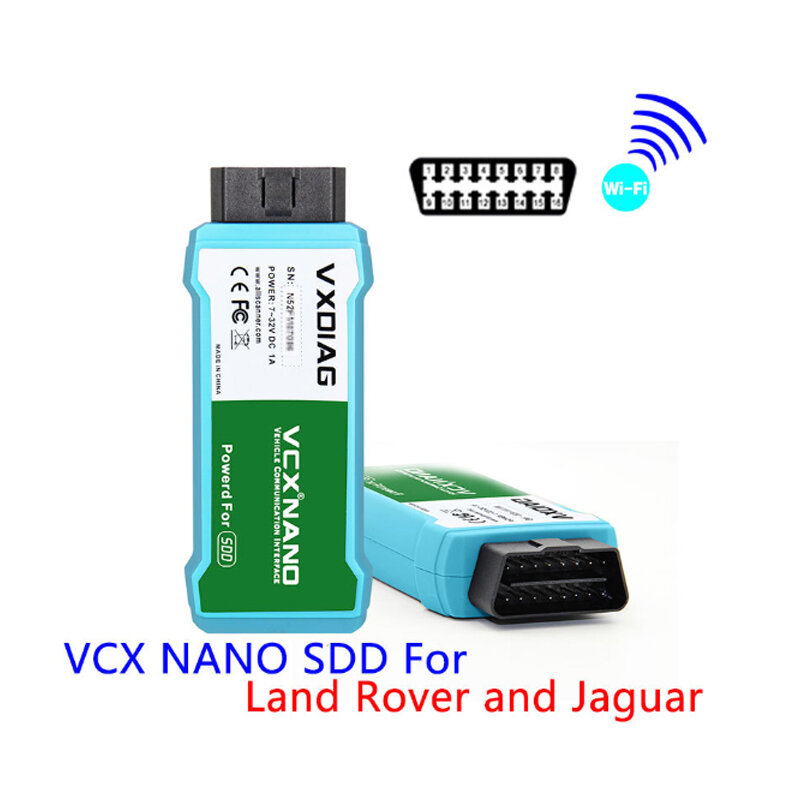 VXDIAG VCX NANO para Ford/Mazda con IDS V114 y para Land Rover /Jaguar 2 en 1 Software SDD V158 con USB/WiFi