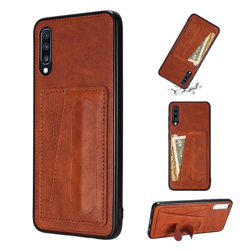 Leather Magnetic Kickstand Case for Samsung Galaxy A50 A70 A80 A90 A40S A30 A20 A10 Card Holder Slot Cover for M10 M20 M30 A7 A9