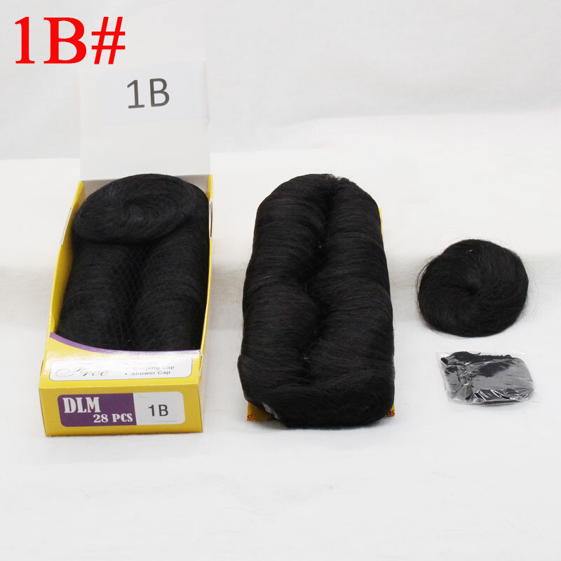 ヘアエクステンション27個バンプ織り髪と閉鎖、黒色の毛比類のないバージンペルー人毛ショート織り