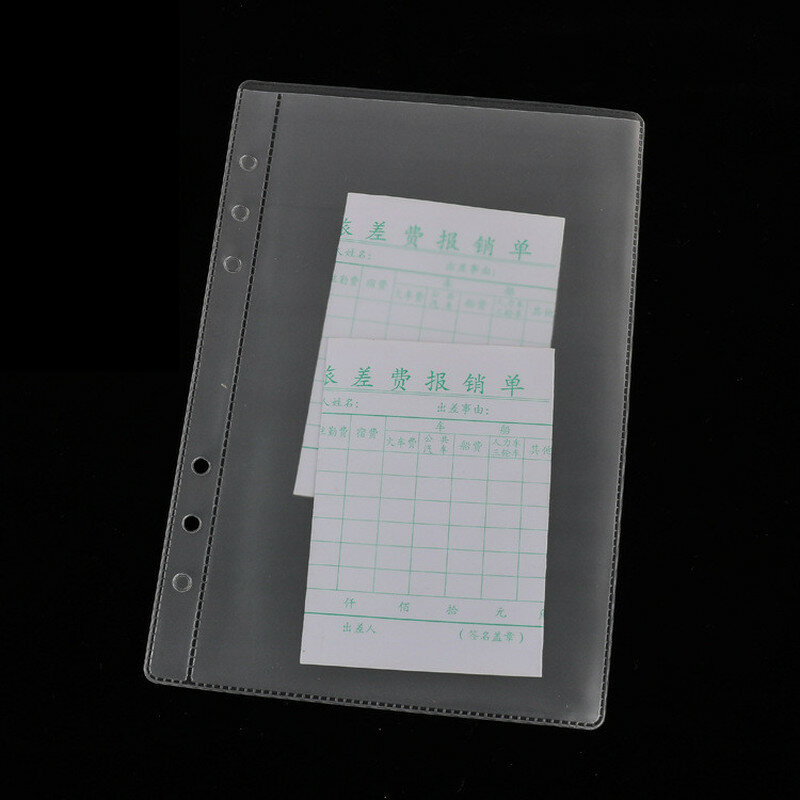 A4/A5/A6/A7/B5/B6 1pc Transparent Umschlag Binder Tasche Refill Organisation Schreibwaren schule Bürobedarf Datei Ordner