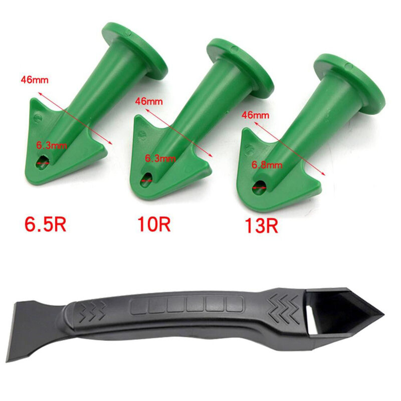 4pcs/set Caulk Nozzle Scraper Set Reusable Sealant Angle Scraper Silicone Grout Caulk Tools Smooth Scraper Grout Kit Tools Sets