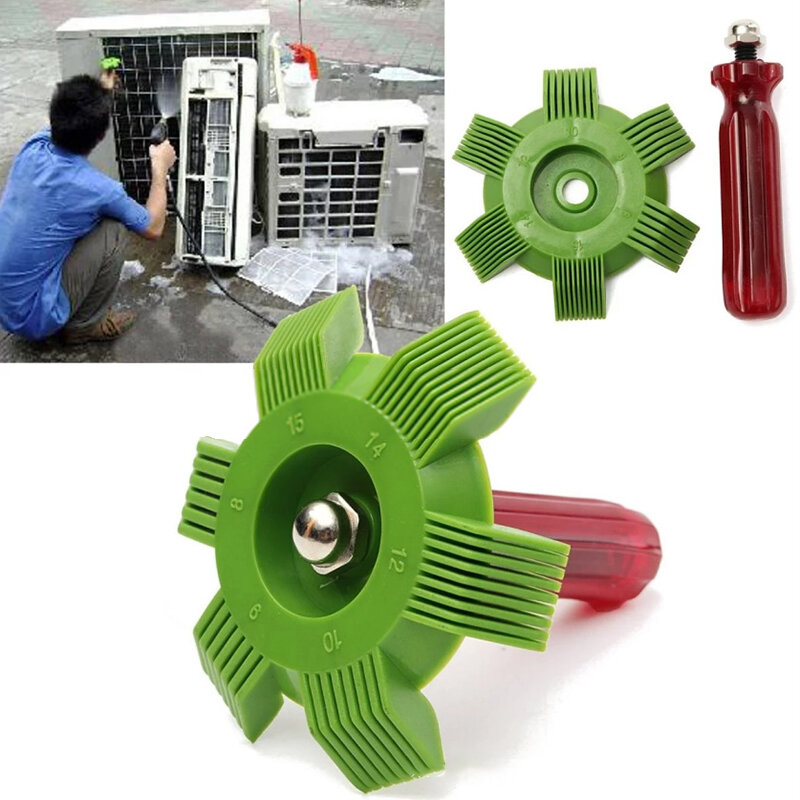 Alat Perbaikan Pendingin Evaporator Sikat Pembersih AC Sisir Kondensor Pendingin Mobil Sisir Perbaikan Sirip Radiator Universal