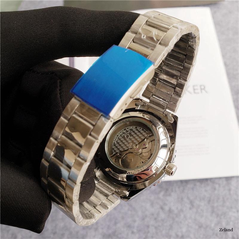 Топ бренд Роскошные автоматические механические часы мужские часы керамика сапфир светящийся календарь механические часы 007 96111