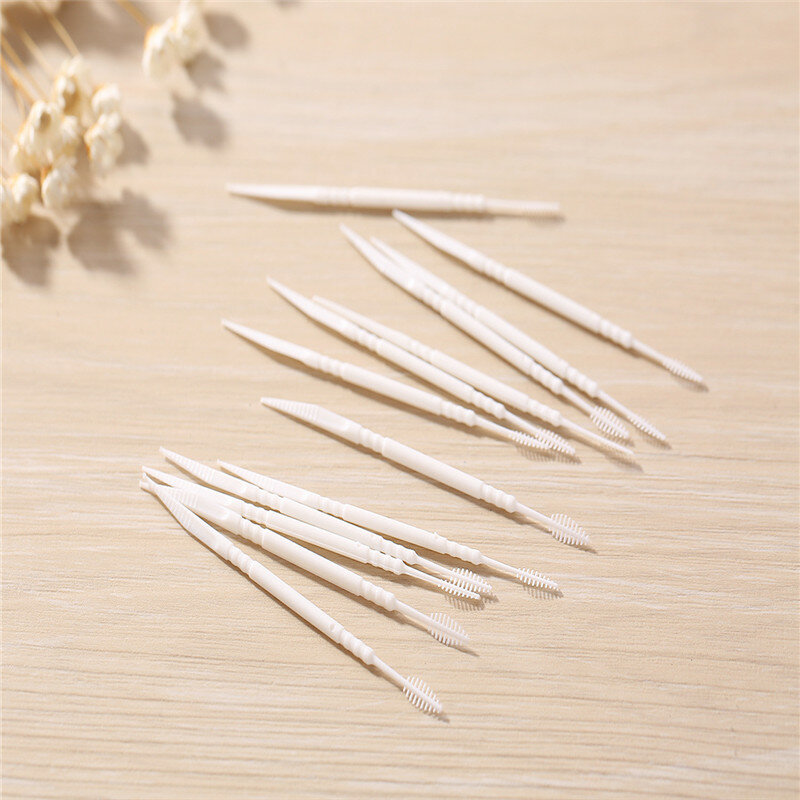 300 pz/borsa Double-end Tooth Stick spazzolino da denti Superfine dentale igiene orale denti puliti strumenti per residui alimentari bacchette di bambù