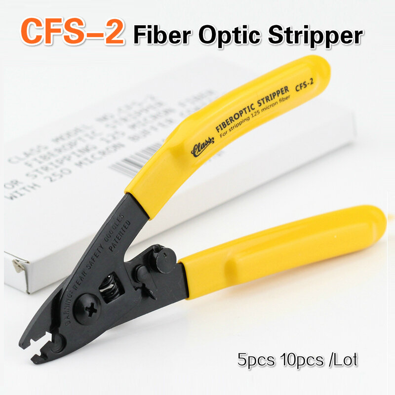 FTTH CFS-2 이중 포트 광섬유 스트립퍼 플라이어 와이어 스트리퍼 도구 광섬유 스트리핑 플라이어 도구