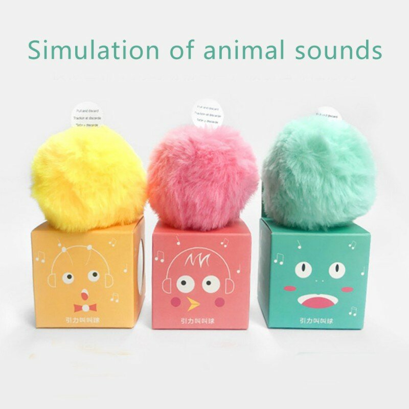 Boule intelligente Interactive pour chat, jouet en peluche, son d'herbe à chat, 3 couleurs, chaton, intelligent, interactif, animaux domestiques, couinant, fournitures, produits