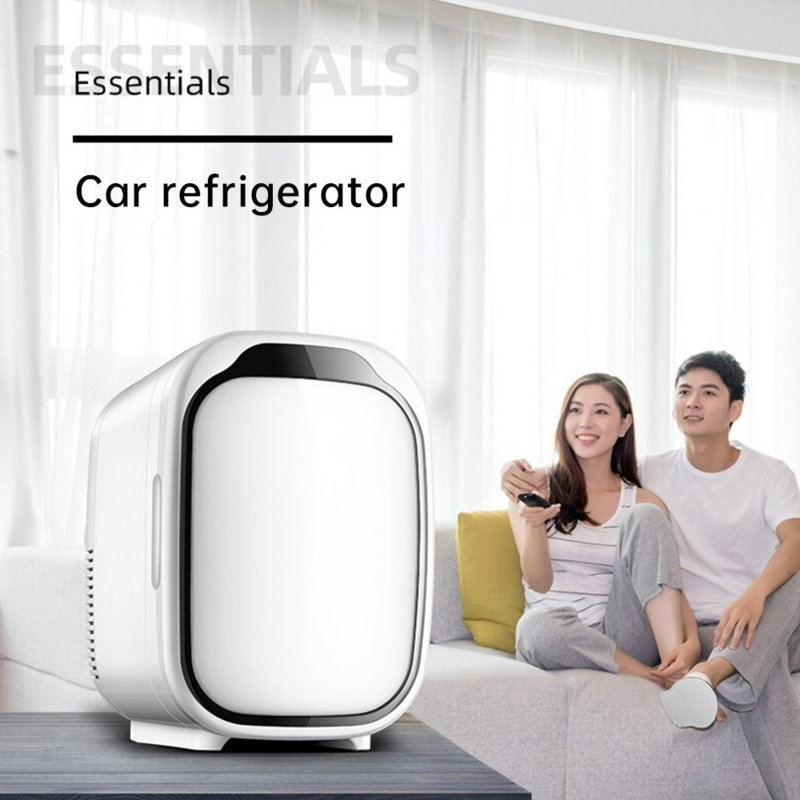 Mini frigorifero 6L per auto domestica frigorifero multifunzione a doppio uso frigorifero portatile per auto frigorifero da viaggio congelatore