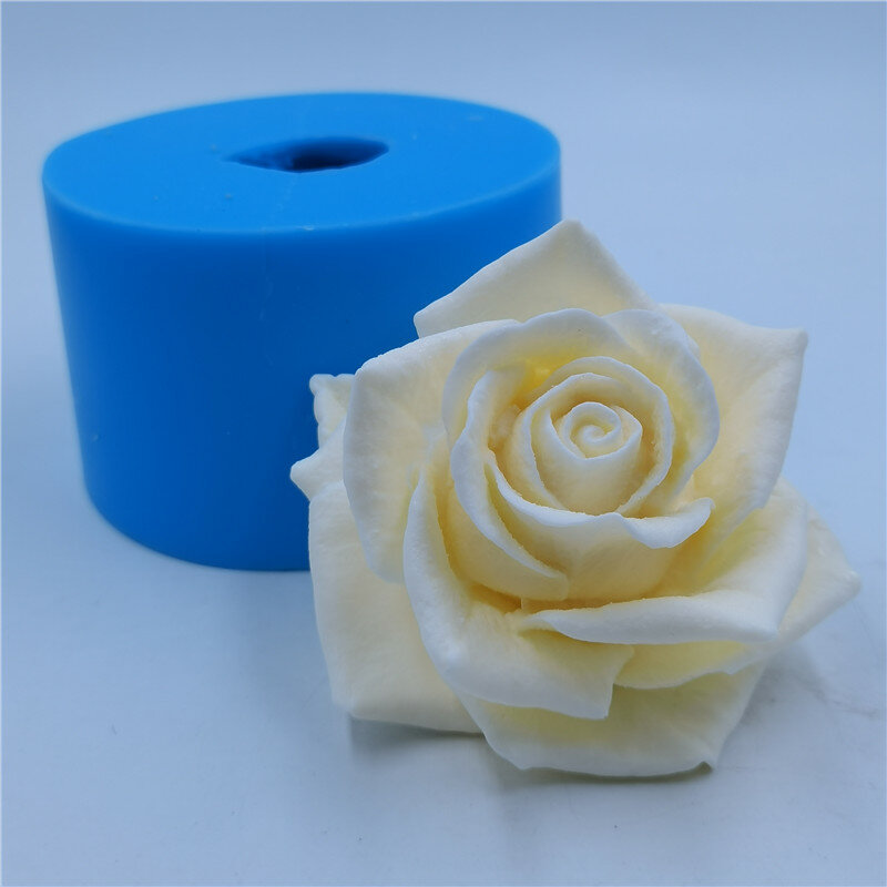 GreatMold-Moule en silicone pour Bouquet de Poubelles Regina, Moule en Résine Xy, Moule à Bougie Parfumée en Argile et Chocolat, Moule à Fleur Amole 3D Rose