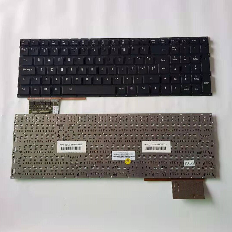 Inggris Raya IT Translucent Keyboard untuk Gigabyte untuk AERO 15 AS TW Tanpa Bingkai