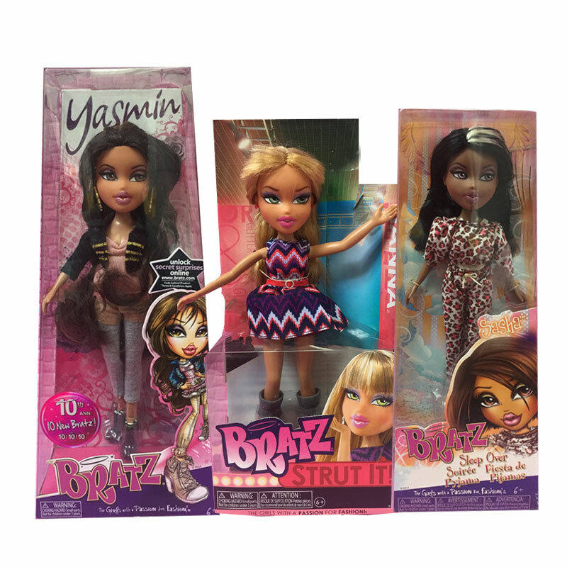 Original boxed Moxie Girls Friends Bratz Kidz Doll dress up doll Best Gift for girl Long Hair DIY Dream toys box antiquated