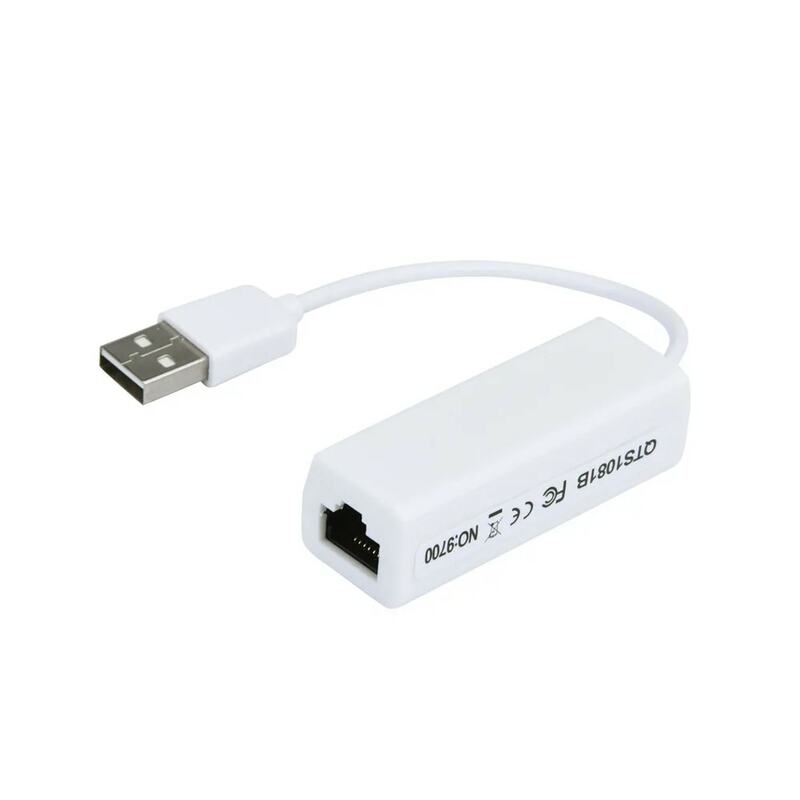 USB RJ45อะแดปเตอร์ใหม่คุณภาพสูง USB 2.0 Ethernet 10/100 Mbps RJ45การ์ดเครือข่าย LAN อะแดปเตอร์ RJ45หญิง USB ขายส่งชาย