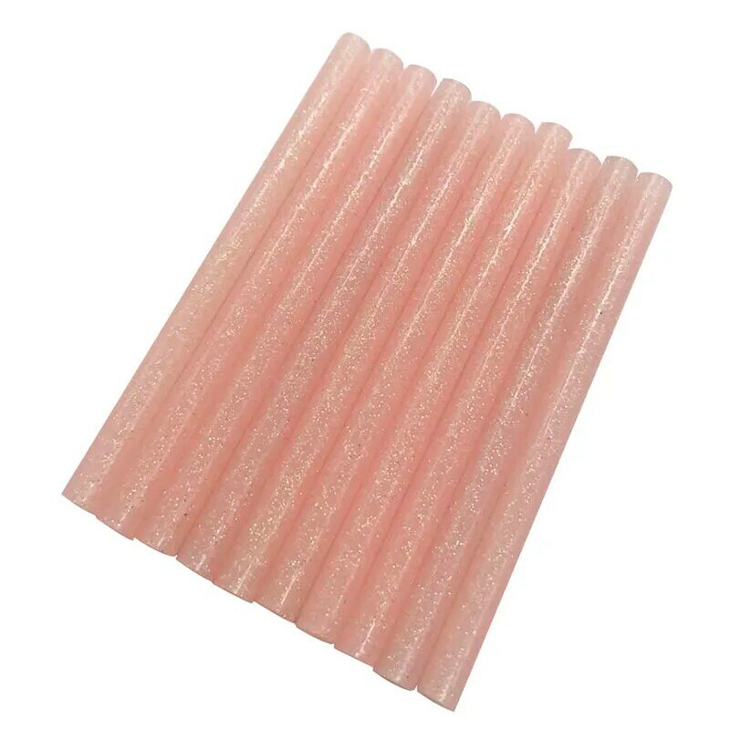 Stick di colla colorati Hot Melt 7mm adesivi di colore rosa chiaro Glitter stick di colla professionali per la riparazione di pistole per colla elettriche