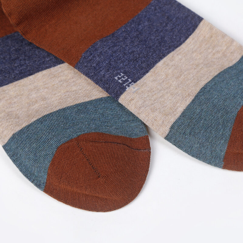 5 pairs/pacote meias masculinas coloridas penteados algodão meias de alta qualidade respirável desodorante meia moda vestido de festa meias