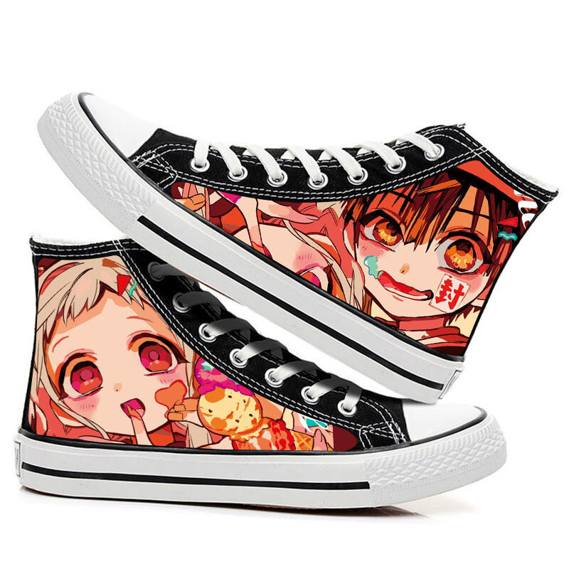 Zapatos de lona altos para Cosplay de hanako-kun, zapatillas casuales de dibujos animados, Jibaku Shounen, Nene Yashiro, Toilet Bound