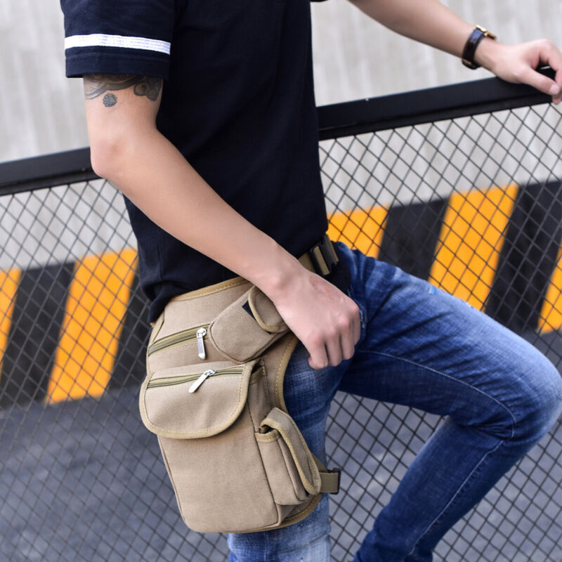 Outdoor Unisex Tactical Drop Leg Bag Thigh Pouch Waist Belt Military Bag New
