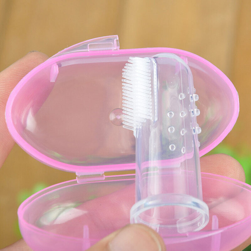 2021 أطفال طفل رضيع لينة سيليكون إصبع فرشاة الأسنان الأسنان المطاط مدلك الأسنان العناية بالأسنان