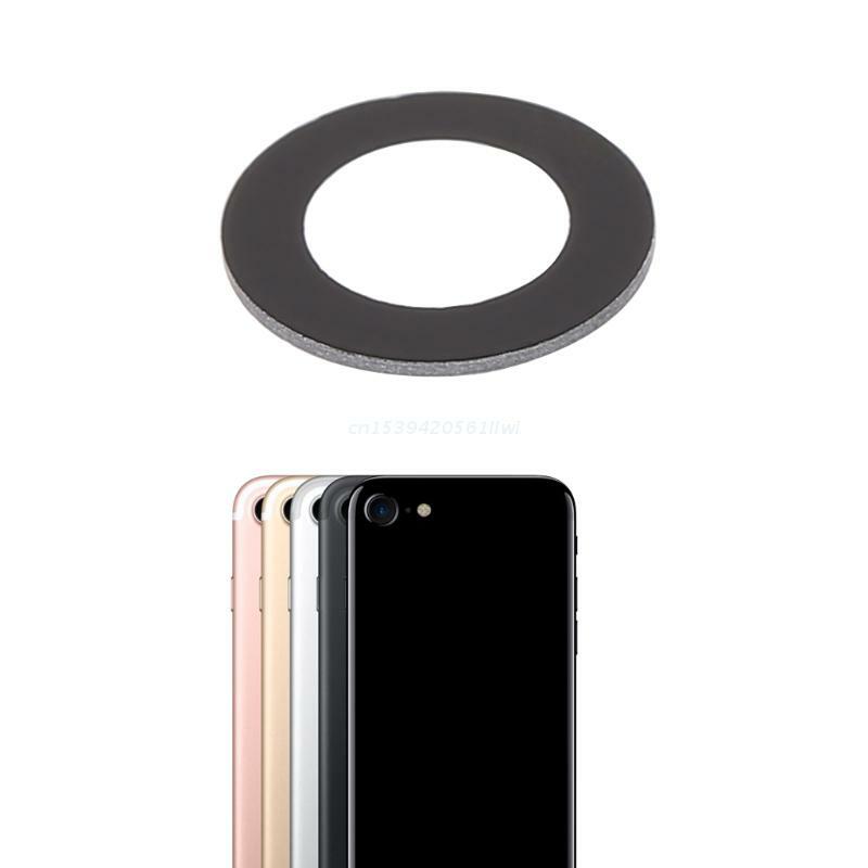 Cover posteriore in vetro per obiettivo fotocamera posteriore con adesivo adesivo per iPhone 7 Dropship da 4.7 pollici