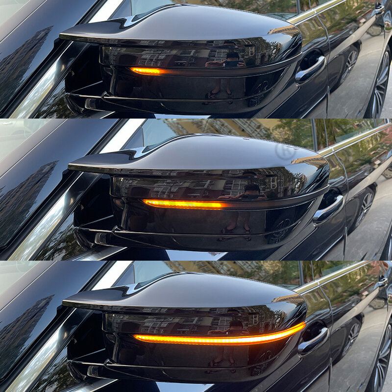 Боковой зеркальный индикатор для BMW 3 5 6 7 8 серии G20 G30 G31 G32 G11 G12 G14 G15 M5 F90, автомобисветильник светодиодный динамический сигнал поворота, указатель поворота