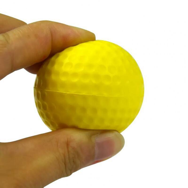2Pcs 골프공 골프 공 탄성 높은 가시성 친환경 안전 골프 연습 공 골프 액세서리에 대 한 어린이 장난감