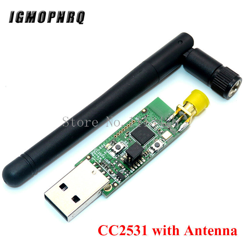 CC2531 Zigbee Emulator cc-debugger programator USB CC2540 CC2531 Sniffer z anteną moduł Bluetooth złącze kabel do pobierania