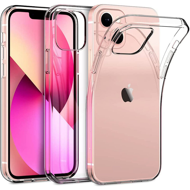 Ultra Dunne Siliconen Case Voor Iphone 13 12 Mini 11 Pro Max Clear Soft Transparant Silicon Case Voor Iphone 12 13 11 Pro Max Fundas