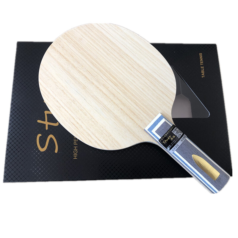 Stuor-Pala de fibra de carbono para tenis de mesa, accesorio ligero con logotipo dorado, 7 capas, ALC, nuevo agarre