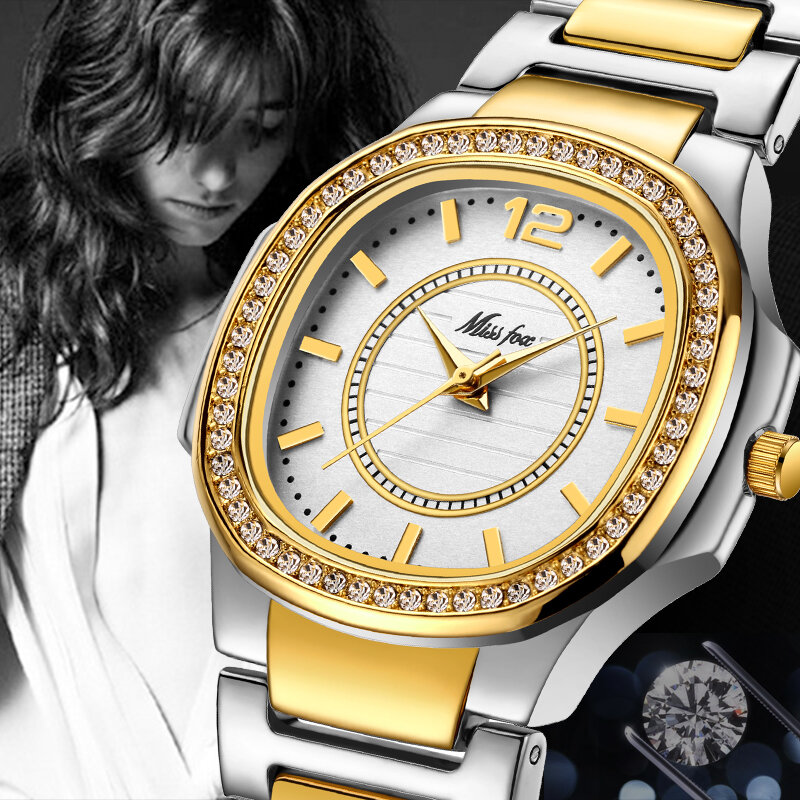 2020 Hot Selling Pols Horloges Voor Vrouwen Roestvrij Staal Goud Vrouwelijke Horloge Diamond Horloge Patek Horloge Dames Klok