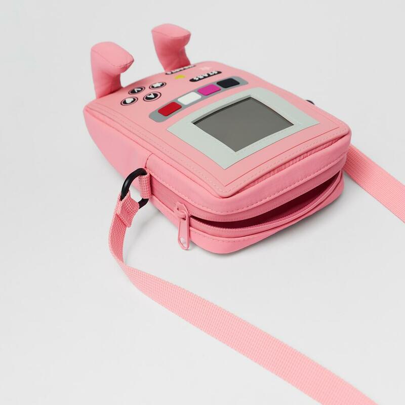 간단한 작은 어깨 가방 귀여운 소녀 게임 콘솔 대각선 가방 인기있는 패션 휴대 전화 가방 어린이 지갑 어린이 지갑