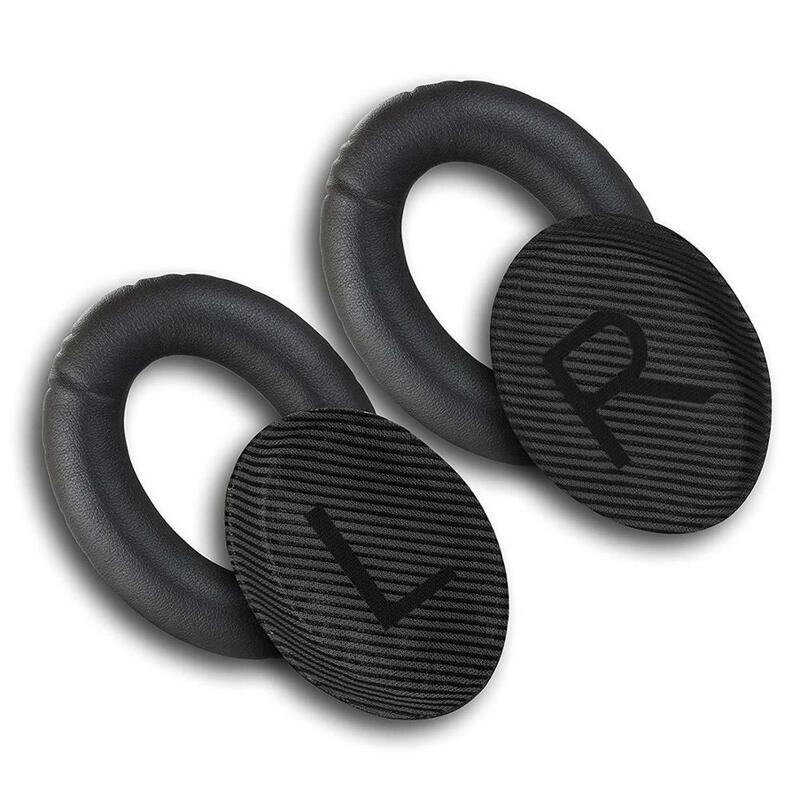 แผ่นรองหูสำหรับเปลี่ยนหูฟัง QC35 Bose สำหรับ QuietComfort 35 & 35 II หูฟังโฟมจำรูปเบาะรองหูคุณภาพสูงพร้อมชะแลง