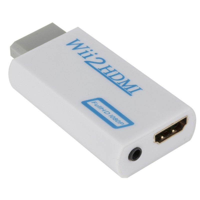 WVVMVV HD 1080P Wii z wejściem HDMI konwerter Adapter Full HD 720P 1080P 3.5mm kabel audio-wideo dla PC Monitor HDTV wyświetlacz
