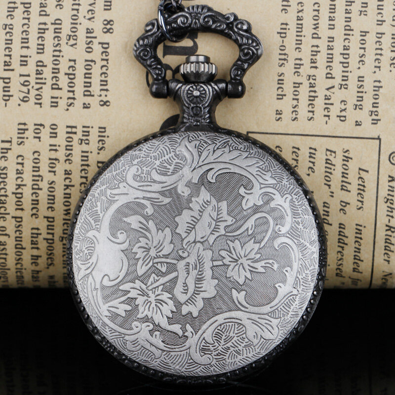 Reloj De bolsillo con movimiento De cuarzo clásico Steampunk, relojes De bolsillo, collar, cadena, regalo