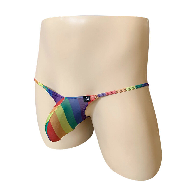 Yummy! 2022 sie Männer Benötigen Sexy Regenbogen Slips Marke Neue Weiche Atmungsaktive Socken Mann Heißer Unterwäsche