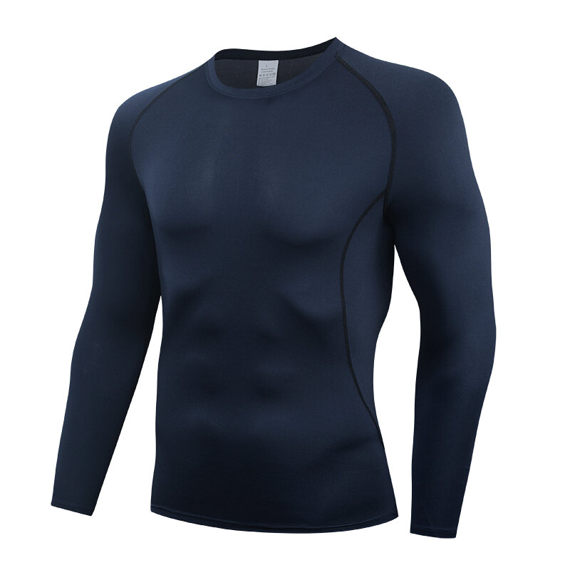 Men's Running T-Shirts, Quick Dry Compression Sport Jersey, Fitness Gym Running Shirts, Soccer Shirts Mens Sportswear Base layer