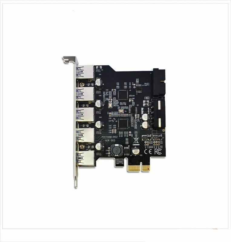 อุทัย T19 USB3.0ขยาย7พอร์ตการ์ด5พอร์ต + 19PIN ด้านหน้า NEC รุ่นที่สาม D720201ชิปคู่