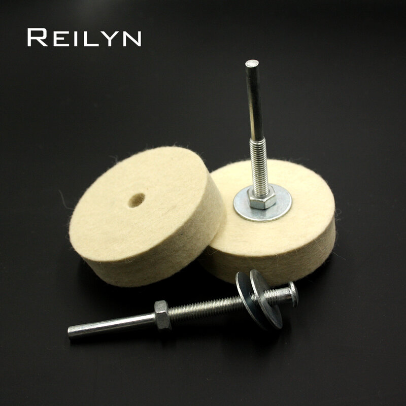 Rueda de pulido de lana, disco de pulido de 75mm, rodillo de pulido de lana para amoladora angular, herramienta rotativa Dremel