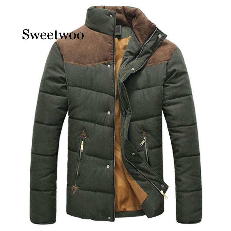 겨울 자켓 남성 따뜻한 캐주얼 파카 코튼 스탠드 칼라 겨울 코트 남성 패딩 오버 코트 겉옷 의류 4XL