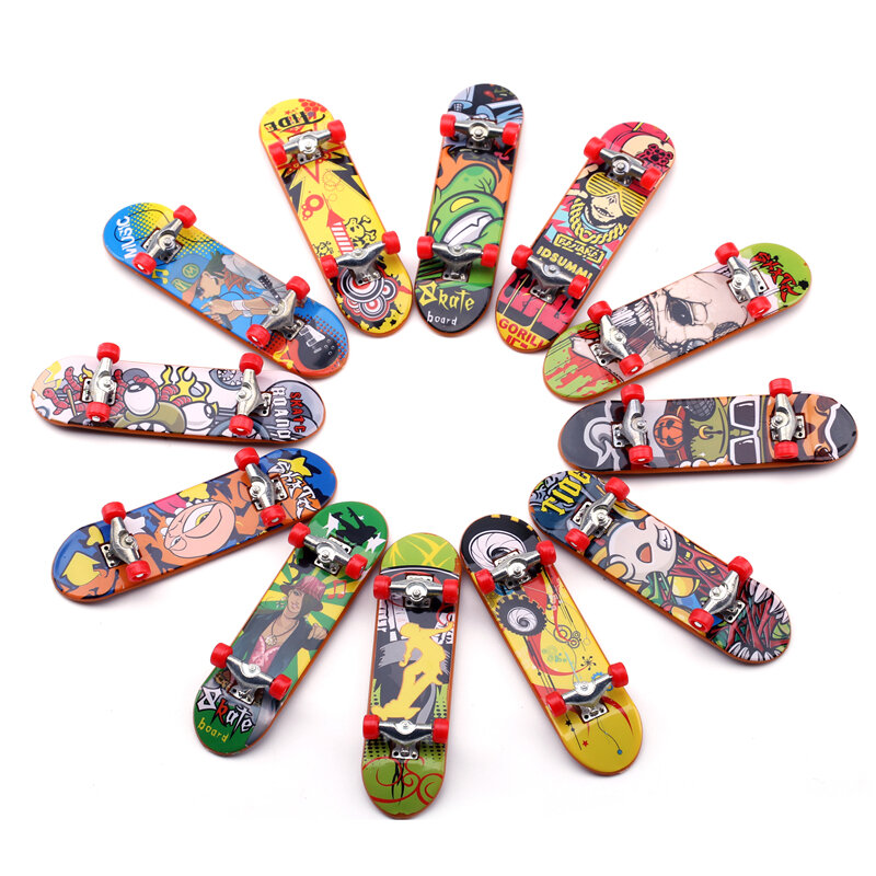 Skateboard Jari dengan Alat Skuter Jari Ujung Jari Mainan Skuter Olahraga Hadiah Kit Mainan Desktop