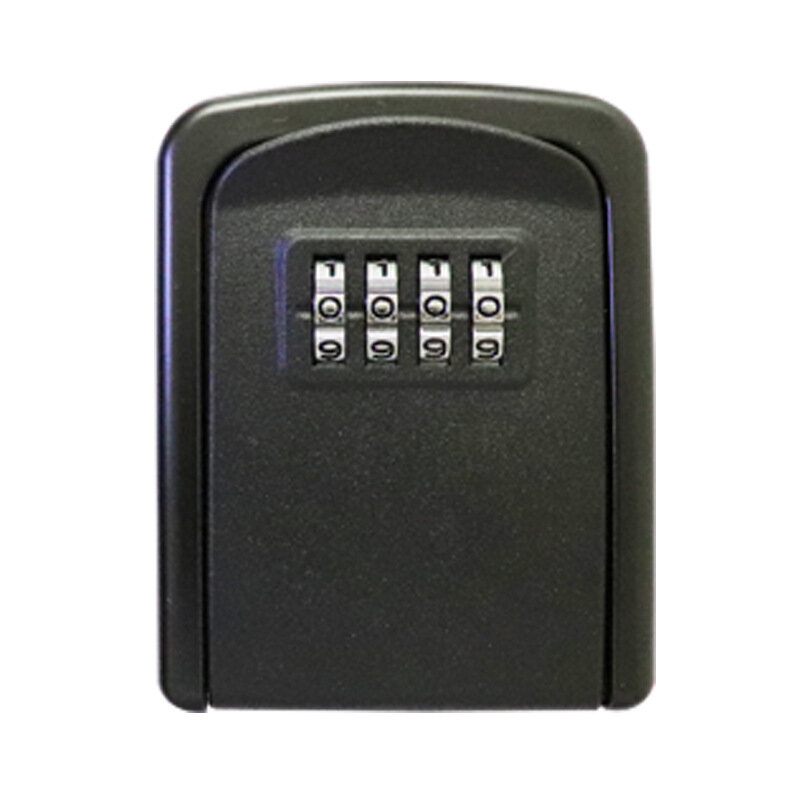 Wall Mounted Key Lock Box Plastic Aluminum Key Safe Box Weatherproof 4 Digit Combination Key Storage Lock Box Indoor Outdoor Use