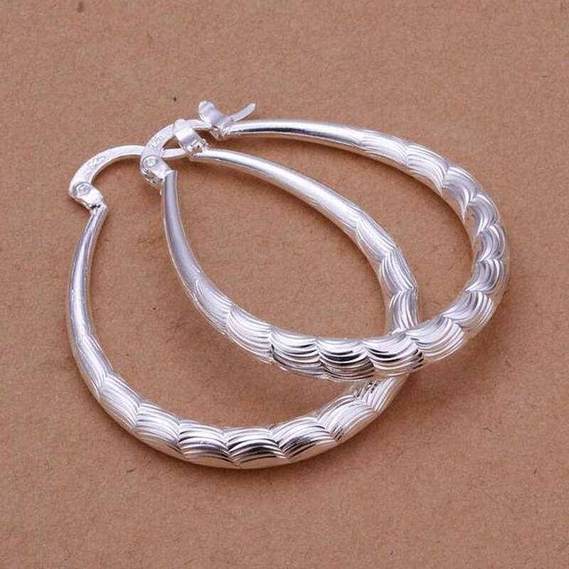 fashion For women 925 Sterling Silver wedding hook beautiful High quality Earring Jewelry free shipping cute gift