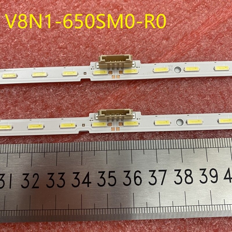 Strip LED untuk Samsung V8N1-650SM0-R0 BN96-45635A UN65RU7100 UN65RU7300 UN65NU7300 UN65NU7100 UE65NU7105K UE65NU7092U UE65RU7200U