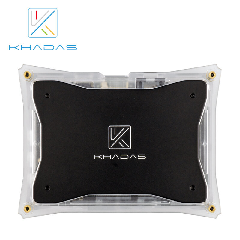 Khadas-kit htpc vim3l embutido, kit com caixa diy