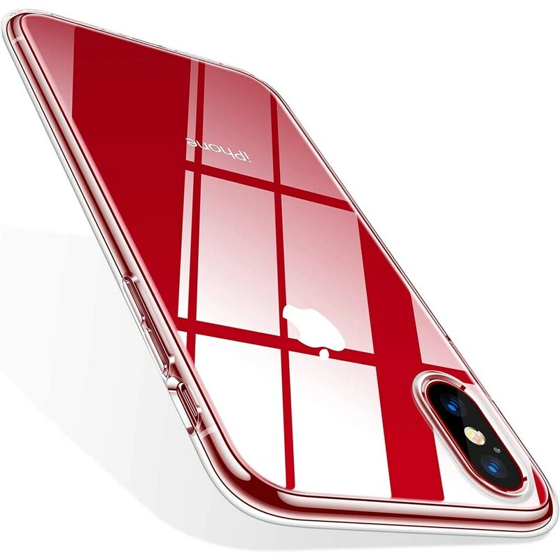 Coque de téléphone portable souple et transparente d'origine, étui arrière en silicone pour Iphone X, Xs Max, Xr, 10, 2017, 2018