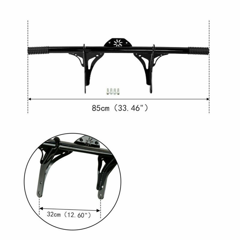 Motorcycle Black Front Crash Bar Protector For Harley Dyna model Street Bob with Mid Control 2006-2017