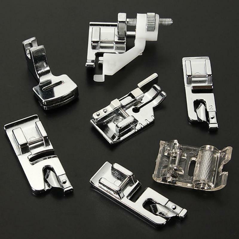 Набор металлических прижимных лапок для швейных машин Brother Singer, набор многофункциональных деталей для швейных машин, 32/42/48 шт.